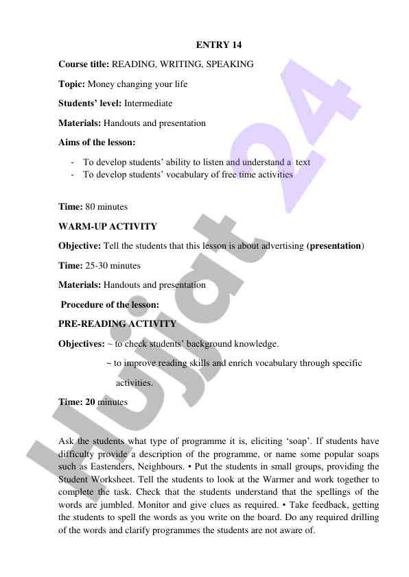 Enhancing reading writing speaking skills through activities