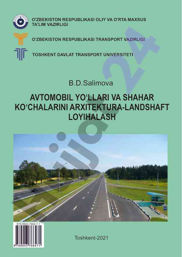 Avtomobil yo‘llari va shahar ko‘chalarini loyihalash