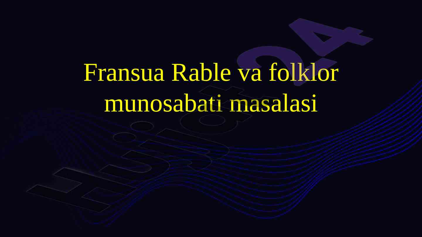 Fransuz adabiyotidagi satira va tarjimai hol
