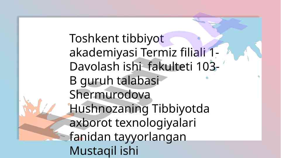 Kompyutr tarmoqlari vositalari va ularning vazifalari