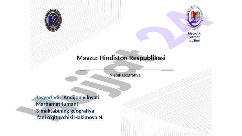 Hindiston respublikasi geografik xususiyatlari