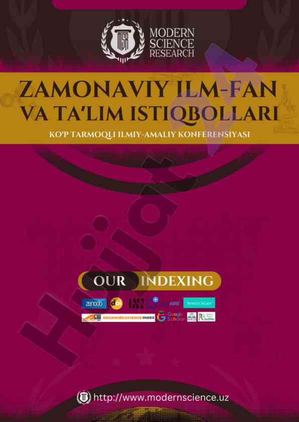 Zamonaviya ilm-fan va ta'lim istiqbollari