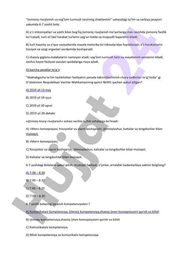 Jismoniy rivojlanish va sog‘lom turmush tarzi