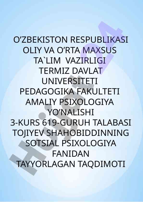 Oila tarbiyasi: psixologik asoslar va qoidalar