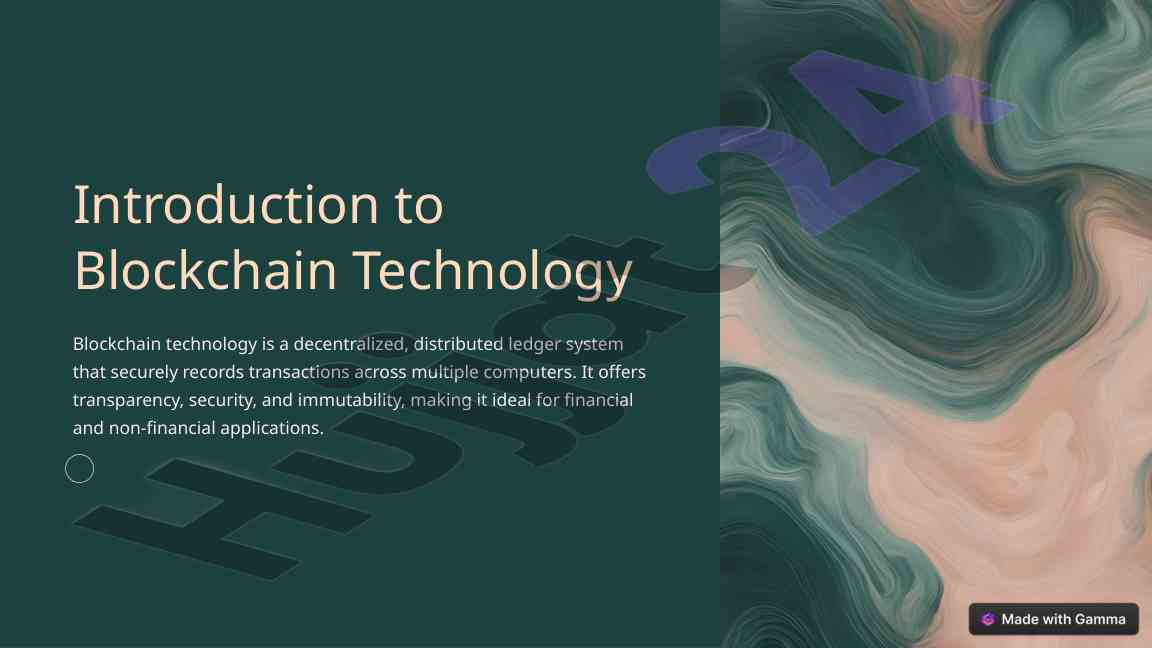 Introduction to blockchain technology and its benefits