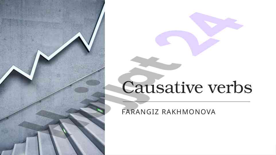 Causative verbs explanation and examples