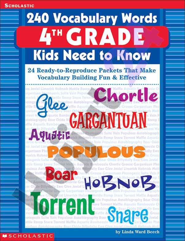 240 vocabulary words kids need to know