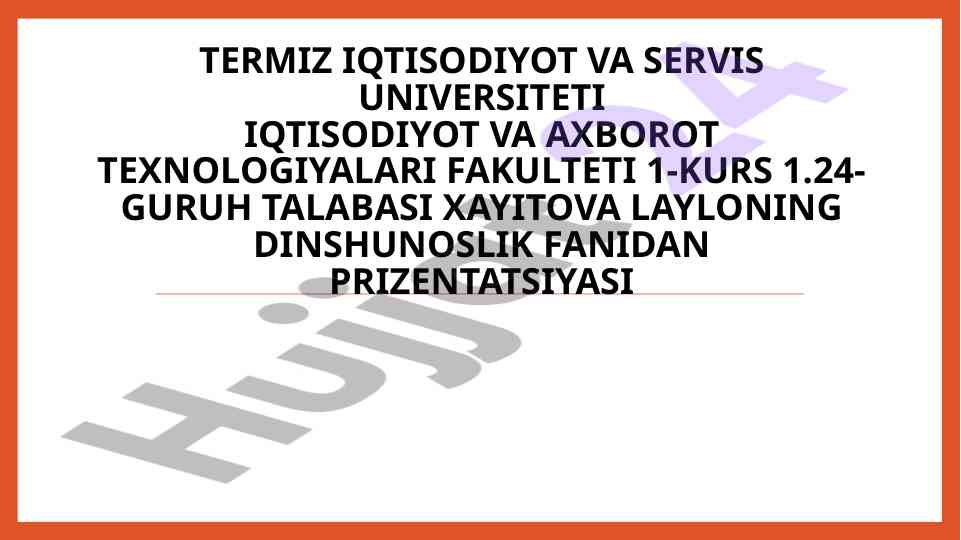 Diniy fanatizm va ekstremizmning zamonaviy tahdidi