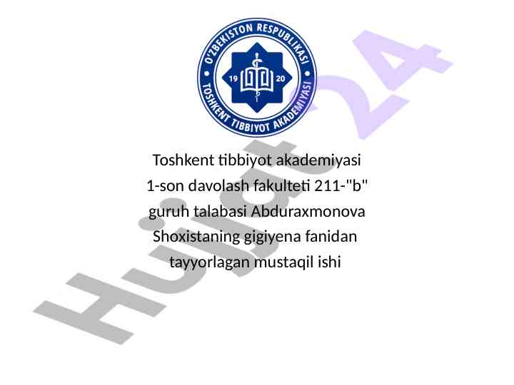 11-parhez stolining ta'siri va tavsiyalari