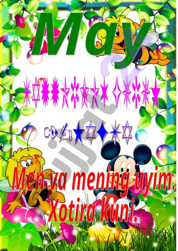 Maktabgacha ta'lim vazirligi may oylik temalari