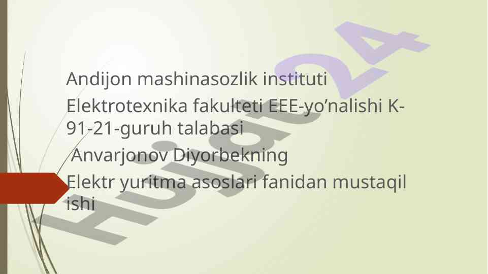 Elektr dvigatelini boshqarish va parmalash stanogi