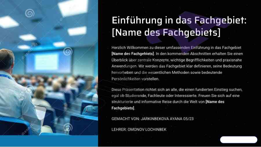 Einführung in das fachgebiet: zentrale konzepte und anwendungen