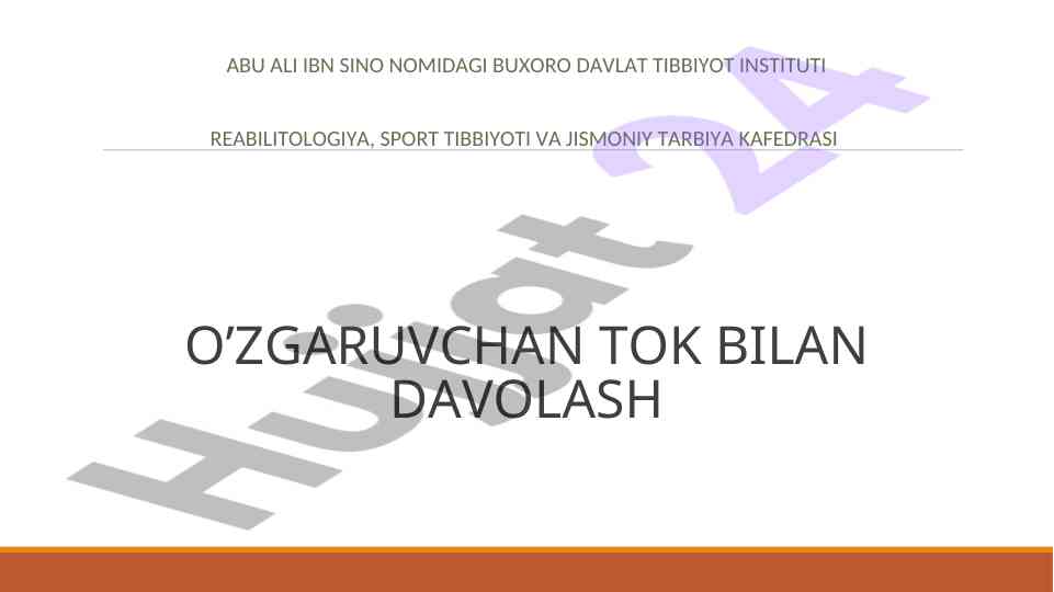 Past chastotali elektroterapiya va uning ta'siri