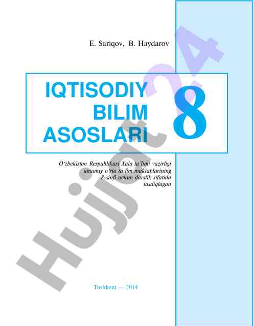 Iqtisodiy bilim asoslari 8-sinf darslik
