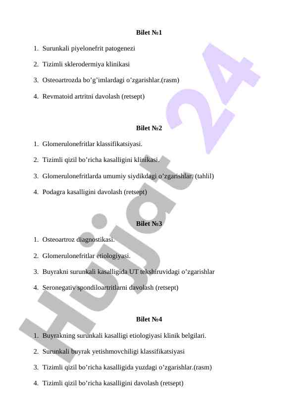 Tibbiyot sohasida surunkali kasalliklar patogenezi