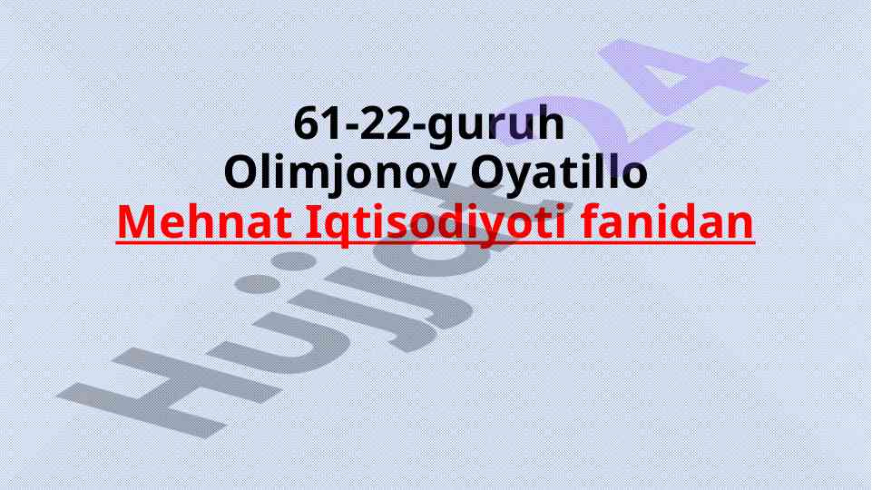 Ulker kompaniyasi inson resurslarini baholash