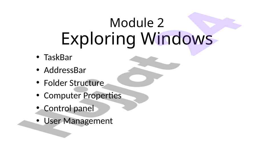 Exploring windows taskbar and folder structure