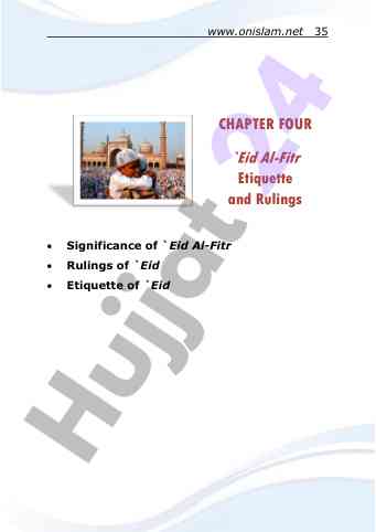 Eid al-fitr etiquette and rulings overview