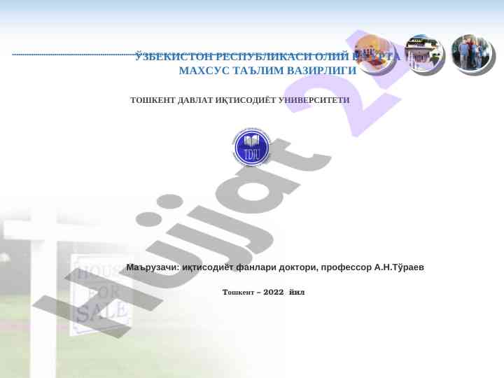 Audit standartlari va moliyaviy hisobotni tekshirish