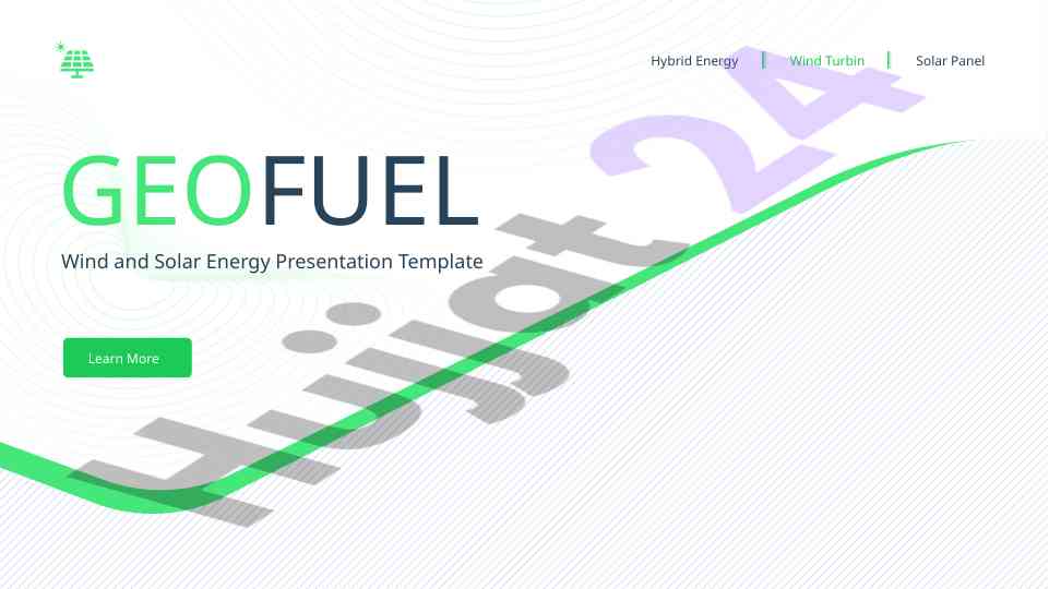 Geofuel wind and solar energy presentation template