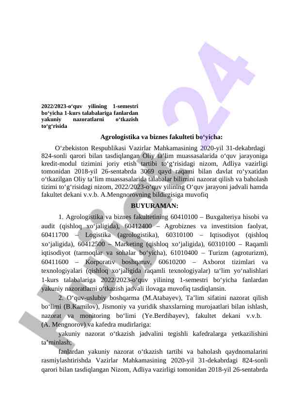 Oliy ta’lim muassasalarida kredit-module tizimi