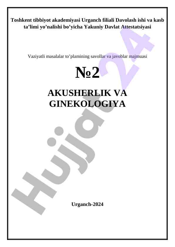 Yakuniy davlat attestatsiyasi savollari va javoblar