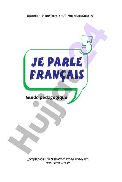 Je parle français o‘quv darsligi 5-sinf uchun