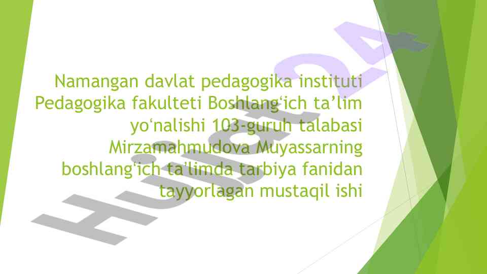 Guruh rahbarlari va ota-onalar o‘rtasidagi ishlar