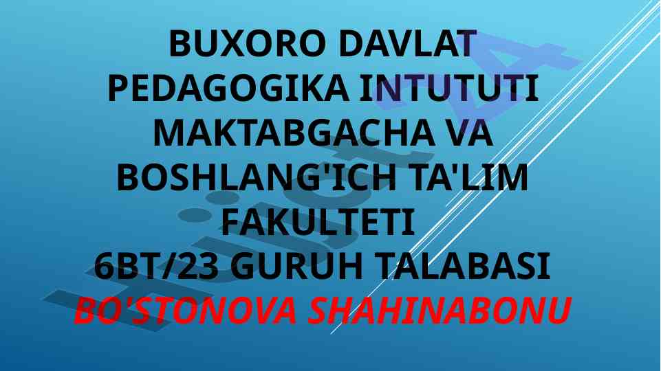 Xarakter psixologik xususiyatlarning tahlili