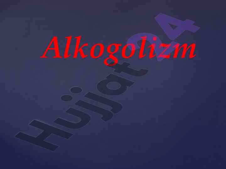 Alkogolizm va uning ijtimoiy oqibatlari