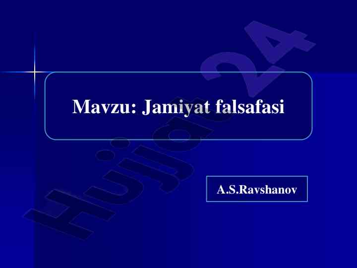 Jamiyat falsafasi: tushunchalar va qarashlar