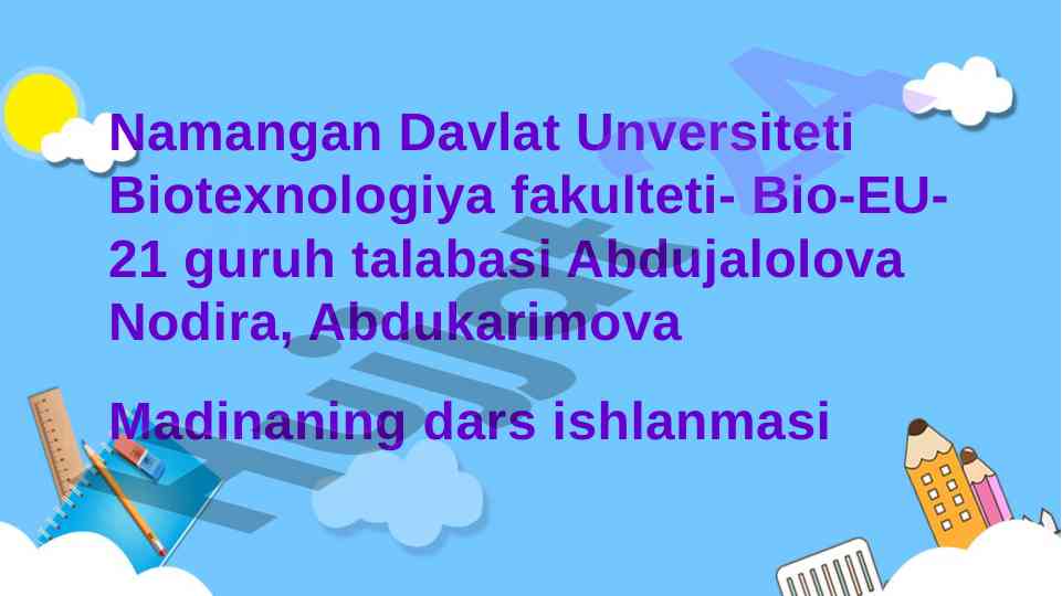 Biologiyada ta’lim vositalari va ularning vazifalari