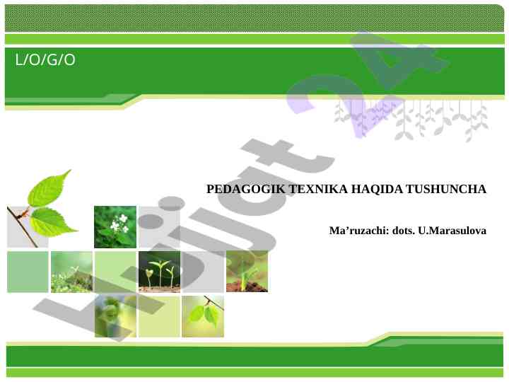 Pedagogik texnika haqida tushuncha