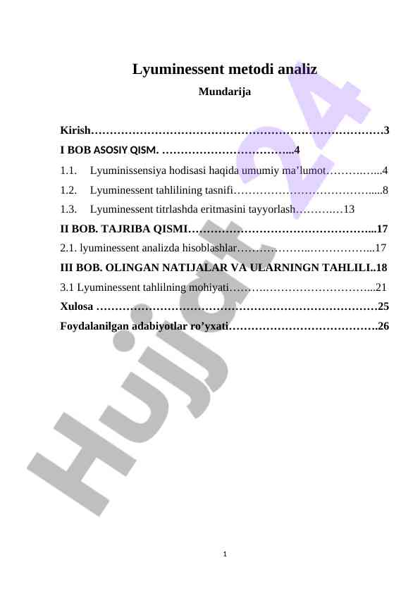 Lyuminessent Metodi Tahlili