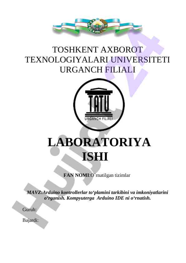 Arduino kontrollerlar tizimlari va imkoniyatlari