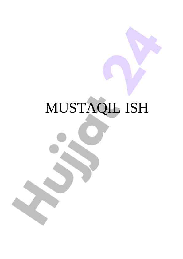 Mustaqil ishlar yozish bo'yicha tegishli qo'llanma