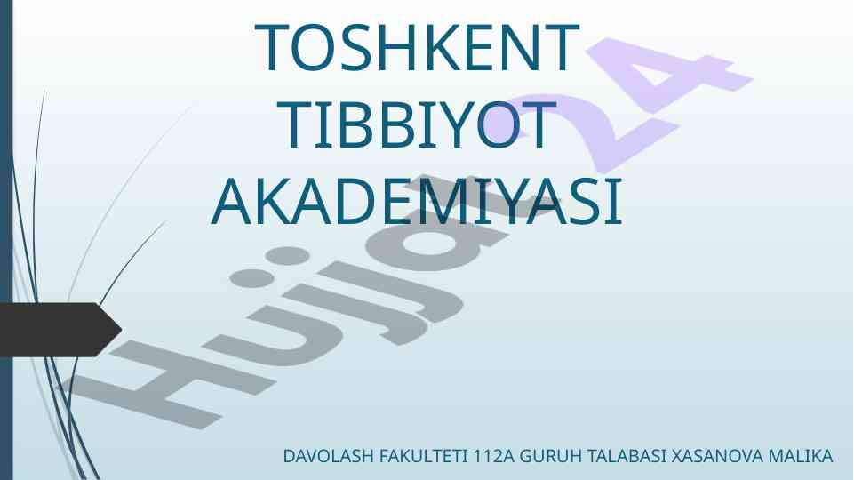 O’zbekistonda tibbiy turizmnni rivojlantirish maqsadlari