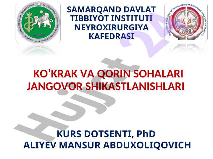 Ko'krak va qorin sohalari jarohatlari tahlili