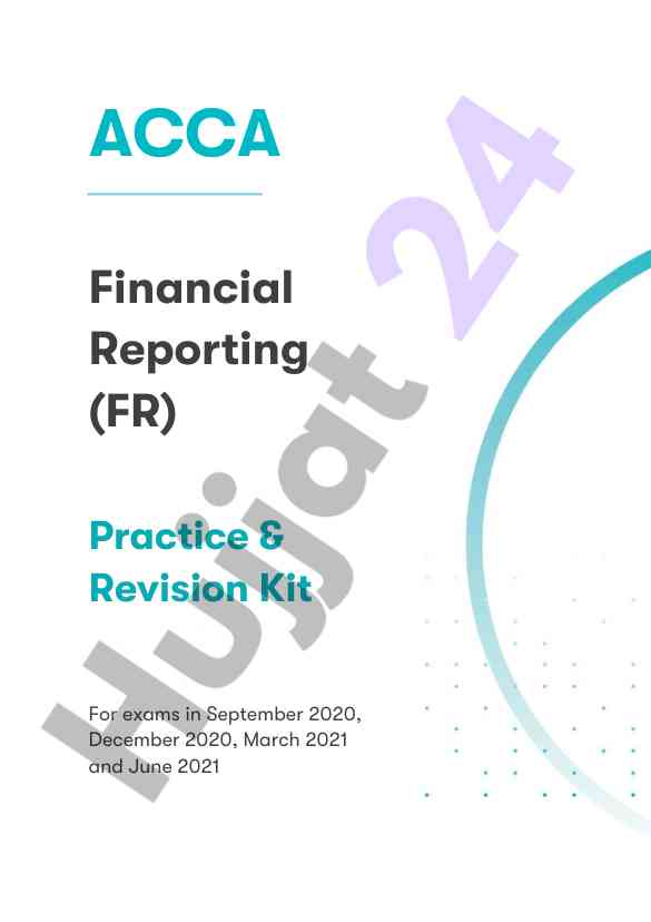 Acca financial reporting practice revision guide