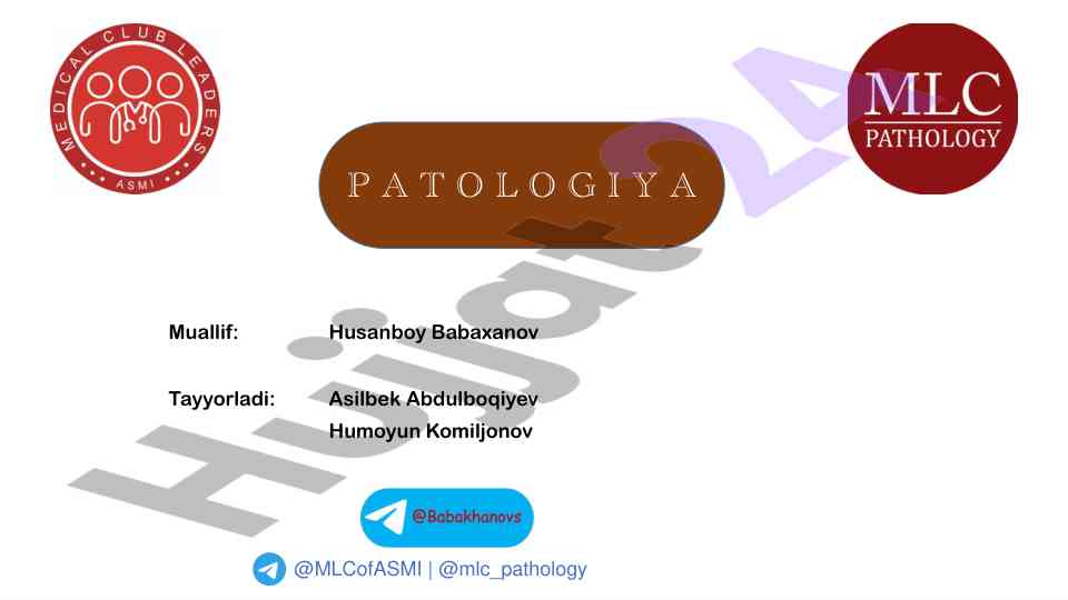 Patologiya fanining asosiy tushunchalari