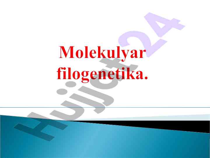 Genlarni solishtirish asosida filogenetik yaqinlikni aniqlash