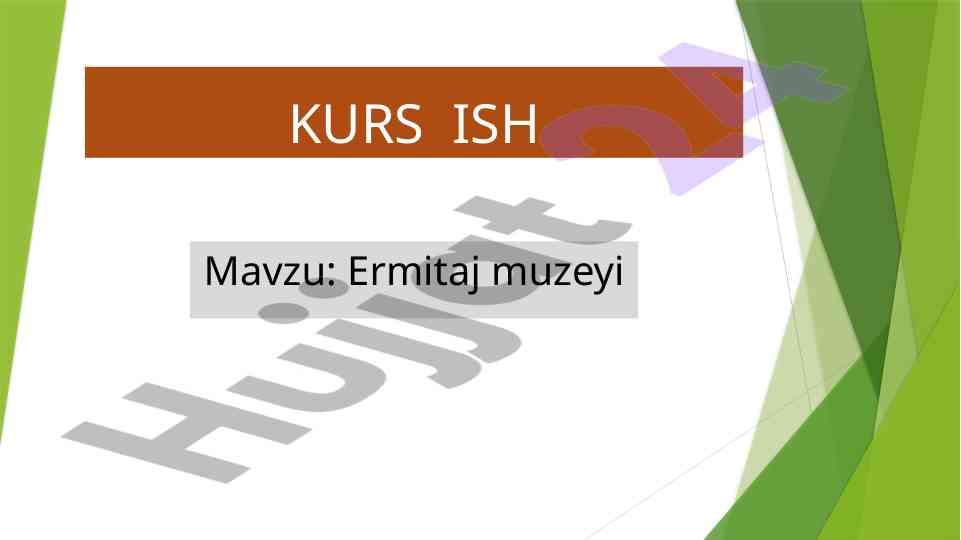 Ermitaj Muzeyi Haqida Ma'lumotlar