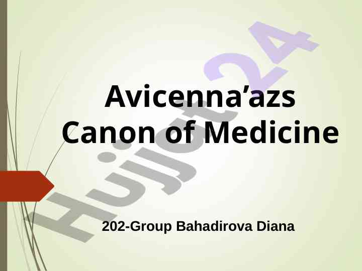 Avicenna canon of medicine and its historical importance