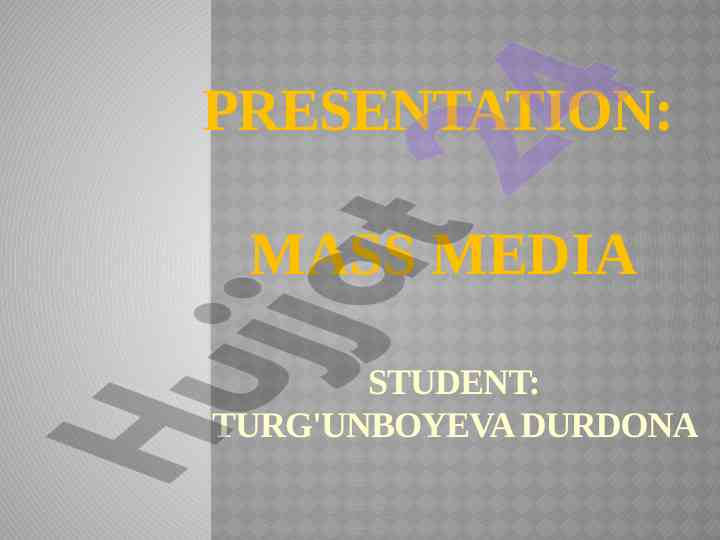 Mass media theories and their impact