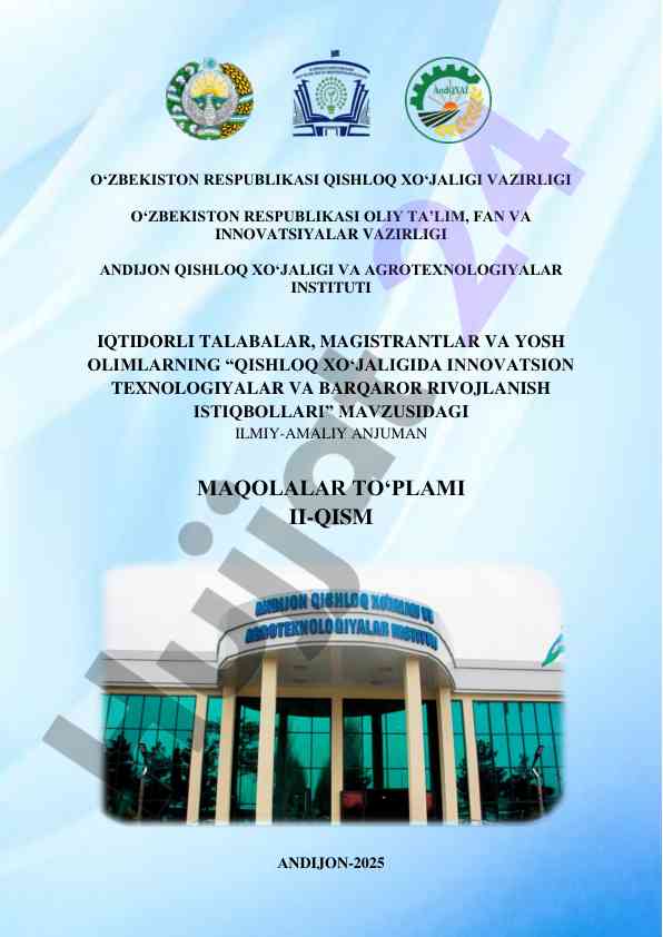 Qishloq xo‘jaligida innovatsion texnologiyalar
