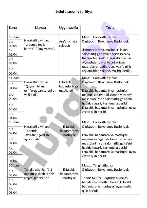 1-sinf jismoniy tarbiya o‘quv qo‘llanmasi