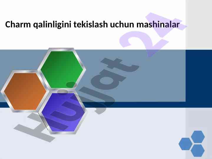 Charm qalinligini tekislash mashinalari tahlili