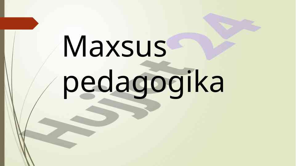 Maxsus pedagogika korreksion yordam takliflari