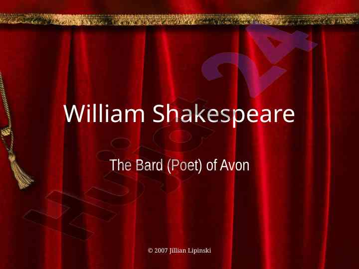 Understanding the works of william shakespeare