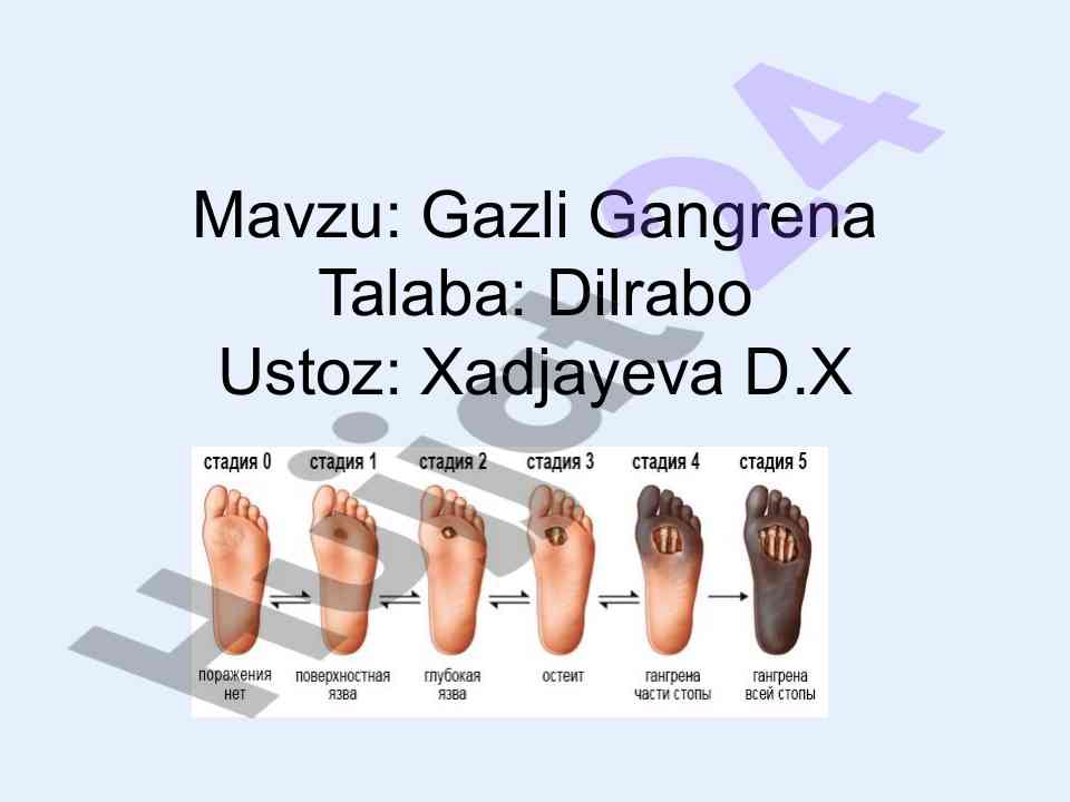 Gazli gangrena va patogenez tahlili